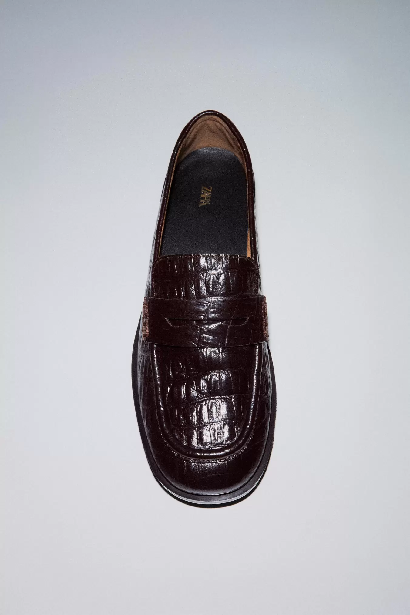 EMBOSSED LEATHER LOAFERS