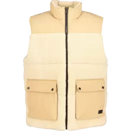 Vest with material mix