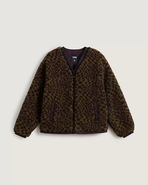 Płaszcz Suffolk Cheetah Check Pile - 1