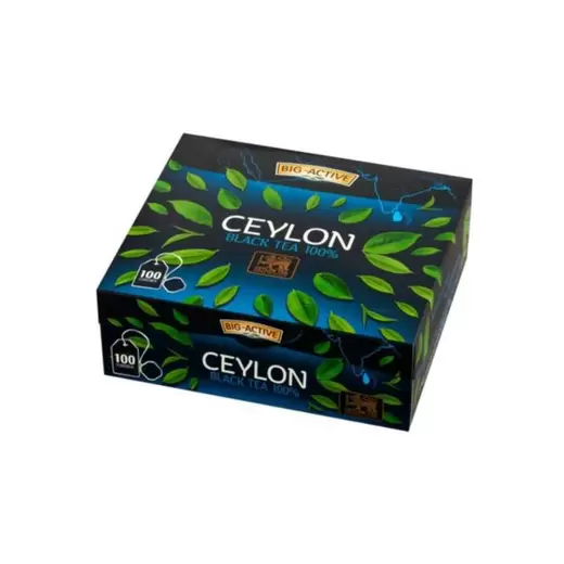 BIG-ACTIVE Pure Ceylon Herbata czarna 100% (100 torebek) 150 g