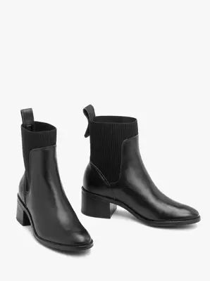 Czarne sztyblety ze ściągaczem