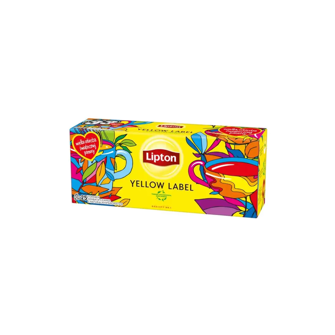 LIPTON YELLOW LABEL HERBATA 25 TOREBEK