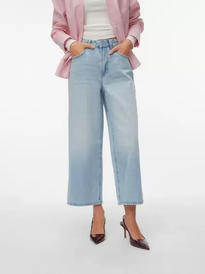 AWSIENNA Hög midja Cropped Fit Jeans