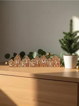 Dekoracja świąteczna w kształcie domku