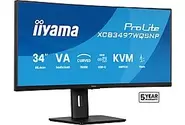 Monitor IIYAMA ProLite XCB3497WQSNP-B1 34 UWQHD VA 0.4ms 120Hz FreeSync Premium Czarny Czarny