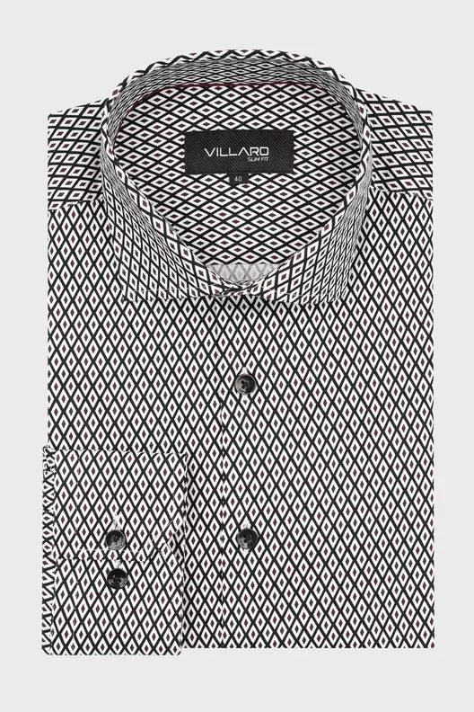 Koszula Męska Wzór Geometryczny