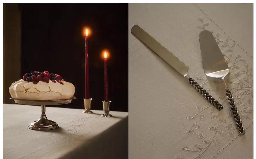 LUNCH BOX STALOWA I SZTUĆCE Z METALOWYM OPLOTEM