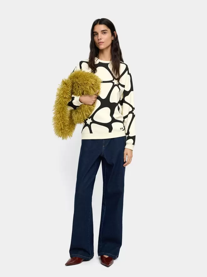 Cotton printed sweatshirt