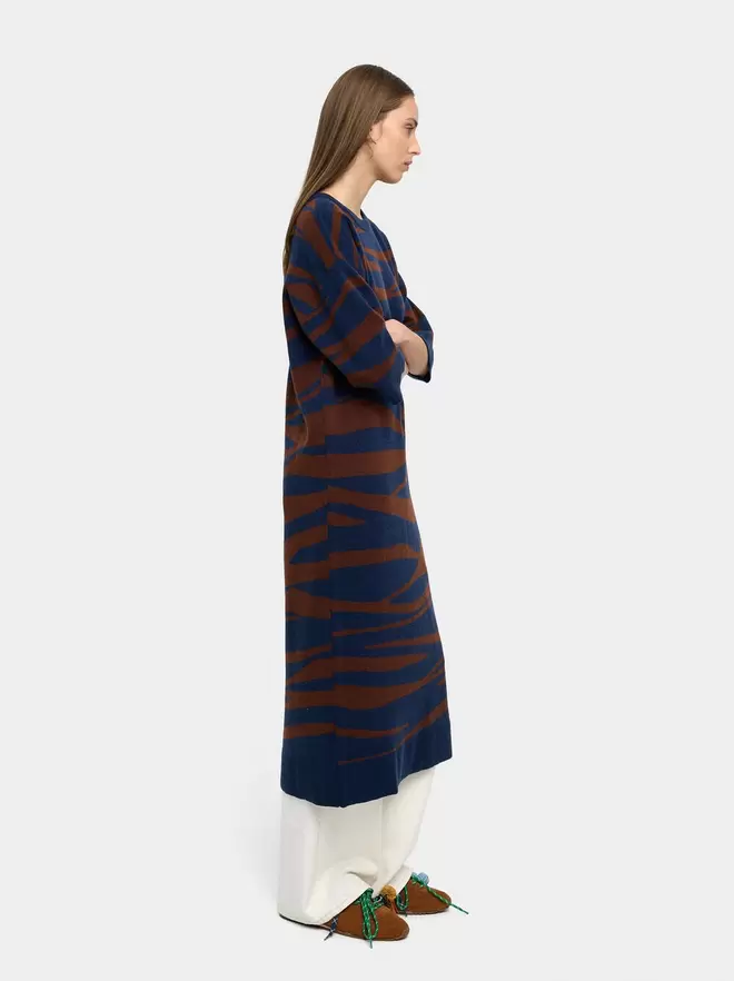 Jacquard knit dress