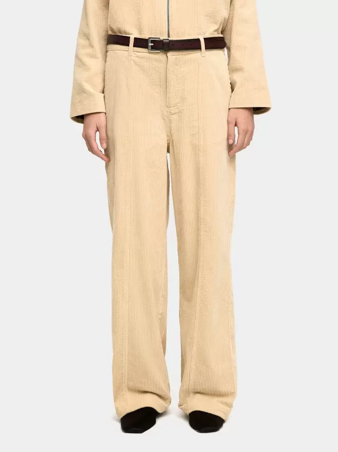 Corduroy trousers with 100% cotton