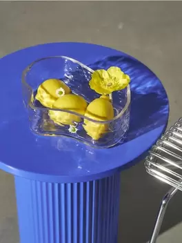 Szklana taca dekoracyjna