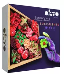 PapiernikZestaw Wood&Craft Sukulenty - Pasja 21x21cm