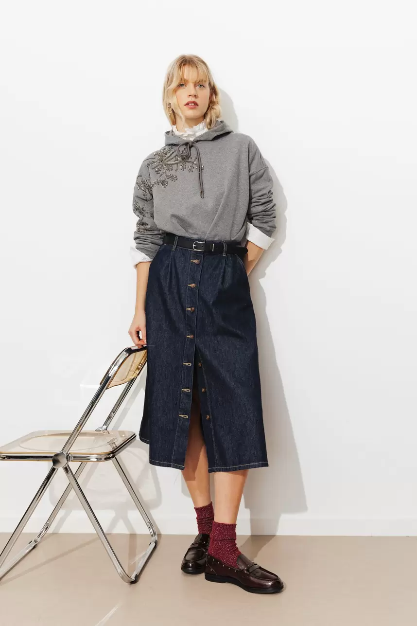Jeansowa spódnica