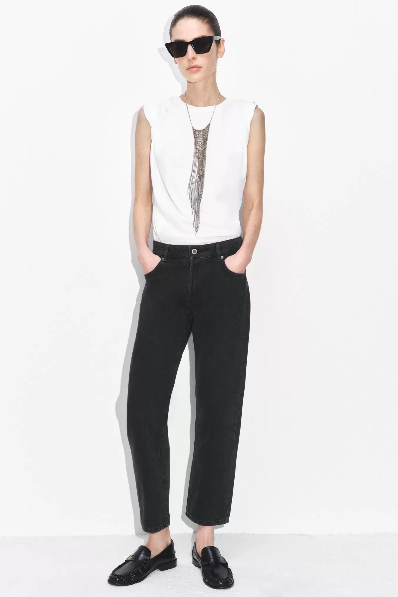 ZW COLLECTION CIGARETTE MID-WAIST JEANS