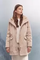 Parka capucha 2 en 1 repelente al agua