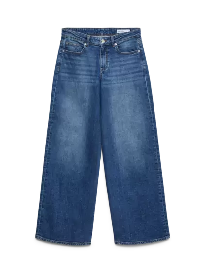 VMSANDIE-STRETCH Medelhög midja Vida ben Jeans