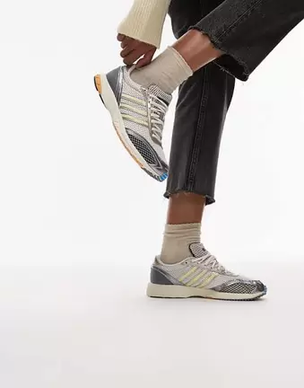 Adidas – Adios OG – Biało-srebrne metaliczne buty sportowe