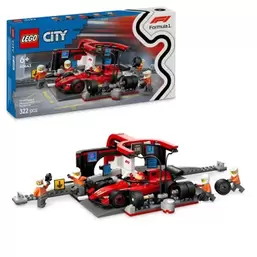 City, F1 Pit stop i mechanicy z bolidem Ferrari, 60443