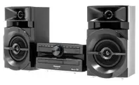 Wieża PANASONIC S.C.-UX100E-K Czarna, Odtw.CD, Bluetooth, USB, Tuner FM, aplikacja MAX Juke, Wbudowany Equalizer