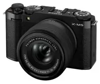 Aparat bezlusterkowy FUJIFILM X-M5 Czarny + Obiektyw XC 15-45mm f/3.5-5.6 OIS PZ, 26.1Mpix, 6.2K/30kl, 425 punktowy AF