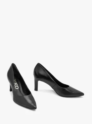 Czarne klasyczne czółenka na obcasie