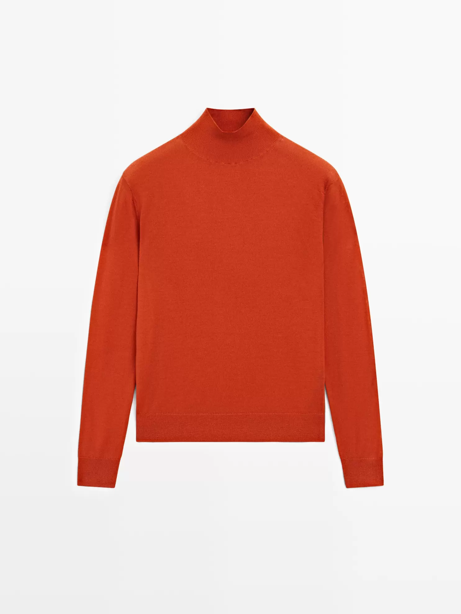 Wełniany sweter z golfem