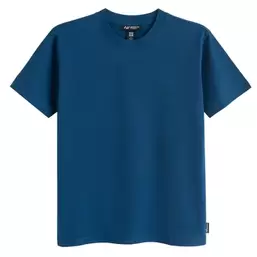 Granatowa koszulka basic o kroju relaxed