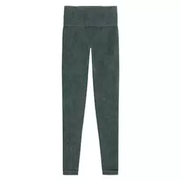 Prążkowane legginsy high waist