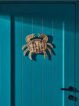 Pleciona dekoracja ścienna w kształcie kraba