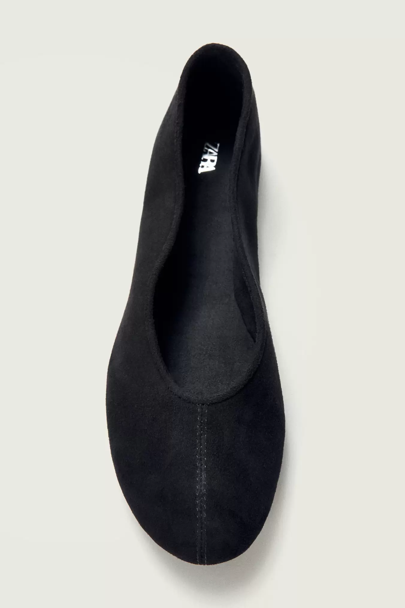 FLAT SUEDE BALLET FLATS