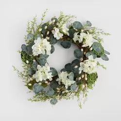 Wianek Motheosi z motywem kwiatowym i baziami