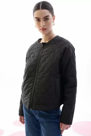 Dwustronna krótka kurtka z pikowaniem