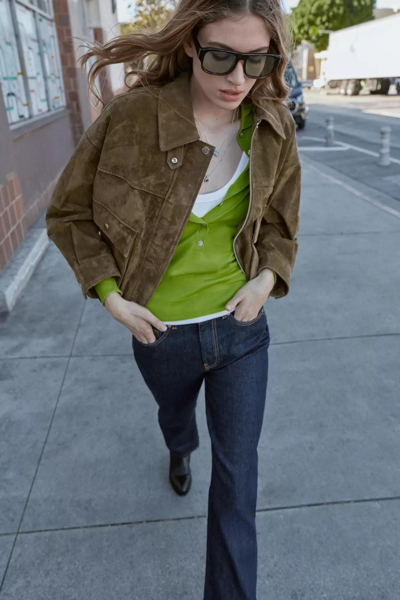 100% LEATHER BOMBER JACKET