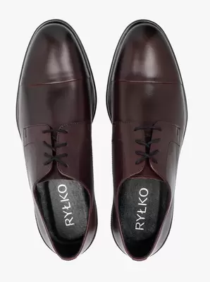 Bordowe wizytowe półbuty