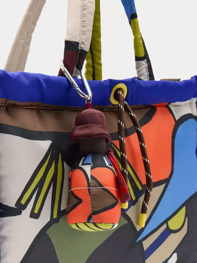 Nylon printed shopper bag