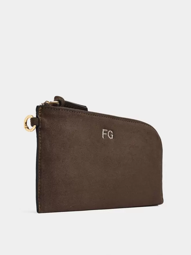 Leather-effect shopper bag with pouch