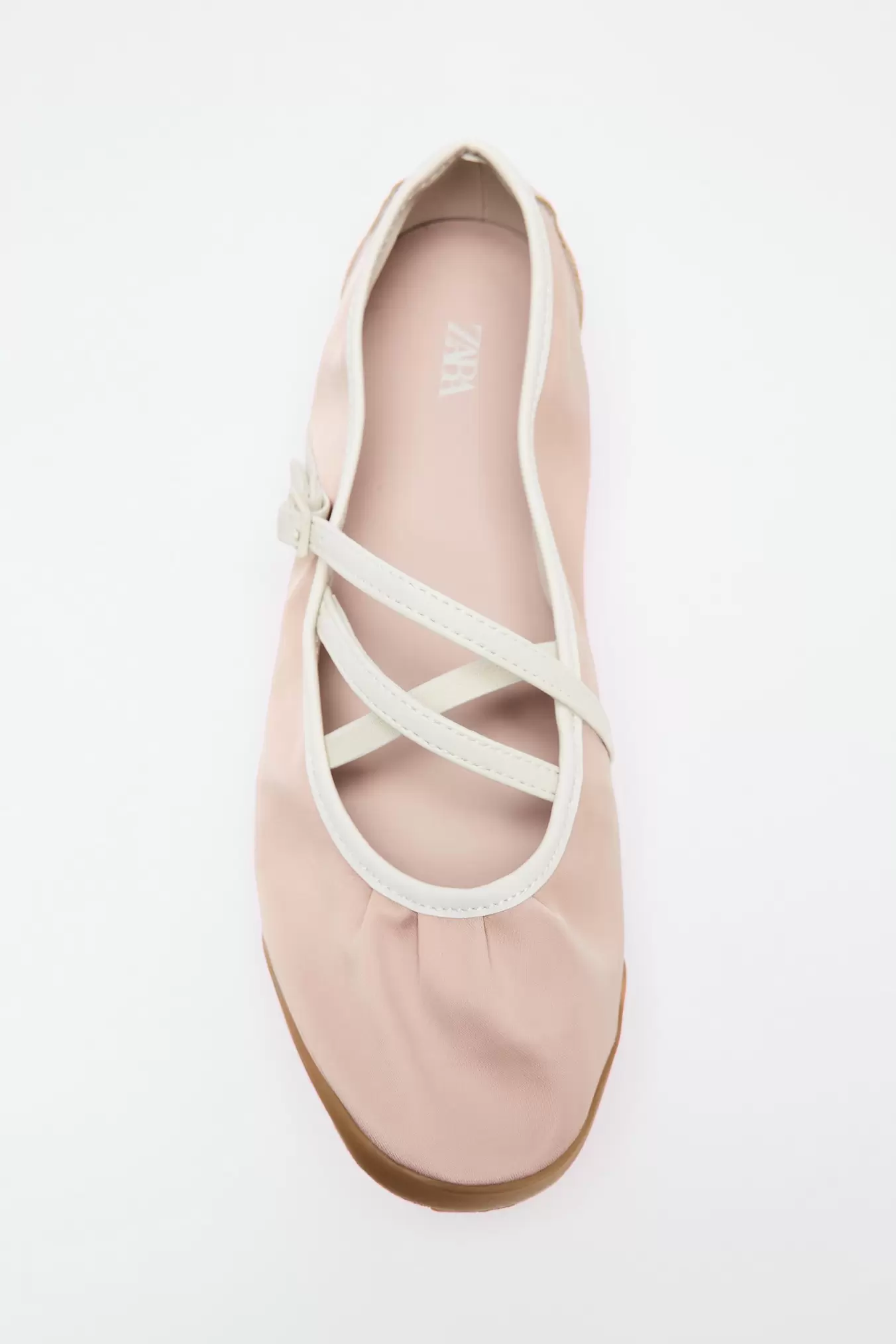 SATIN SPORTS BALLET FLATS