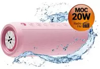 Głośnik mobilny XMUSIC BTS650P Bluetooth 5.3, 20W, IPX6, Przenośny z TWS, Radio FM, AUX, microSD, Różowy