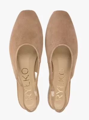 Jasnobrązowe wsuwane czółenka