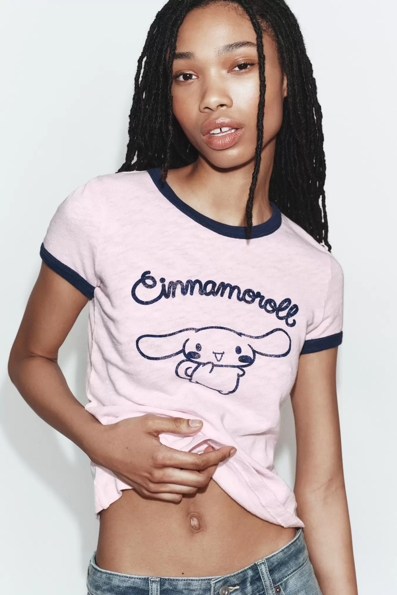 CINNAMOROLL© SLUB KNIT T-SHIRT