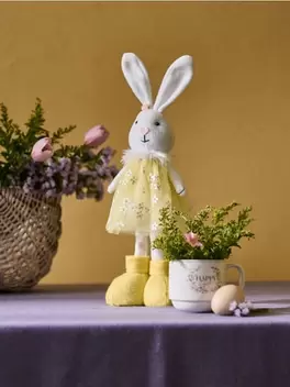 Wielkanocna figurka zajączki w sukience