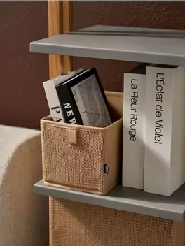 Pudełko do przechowywania z plecionym frontem