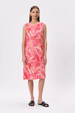 Luźna sukienka z nadrukiem