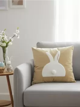 Wielkanocna poszewka na poduszkę z motywem zająca