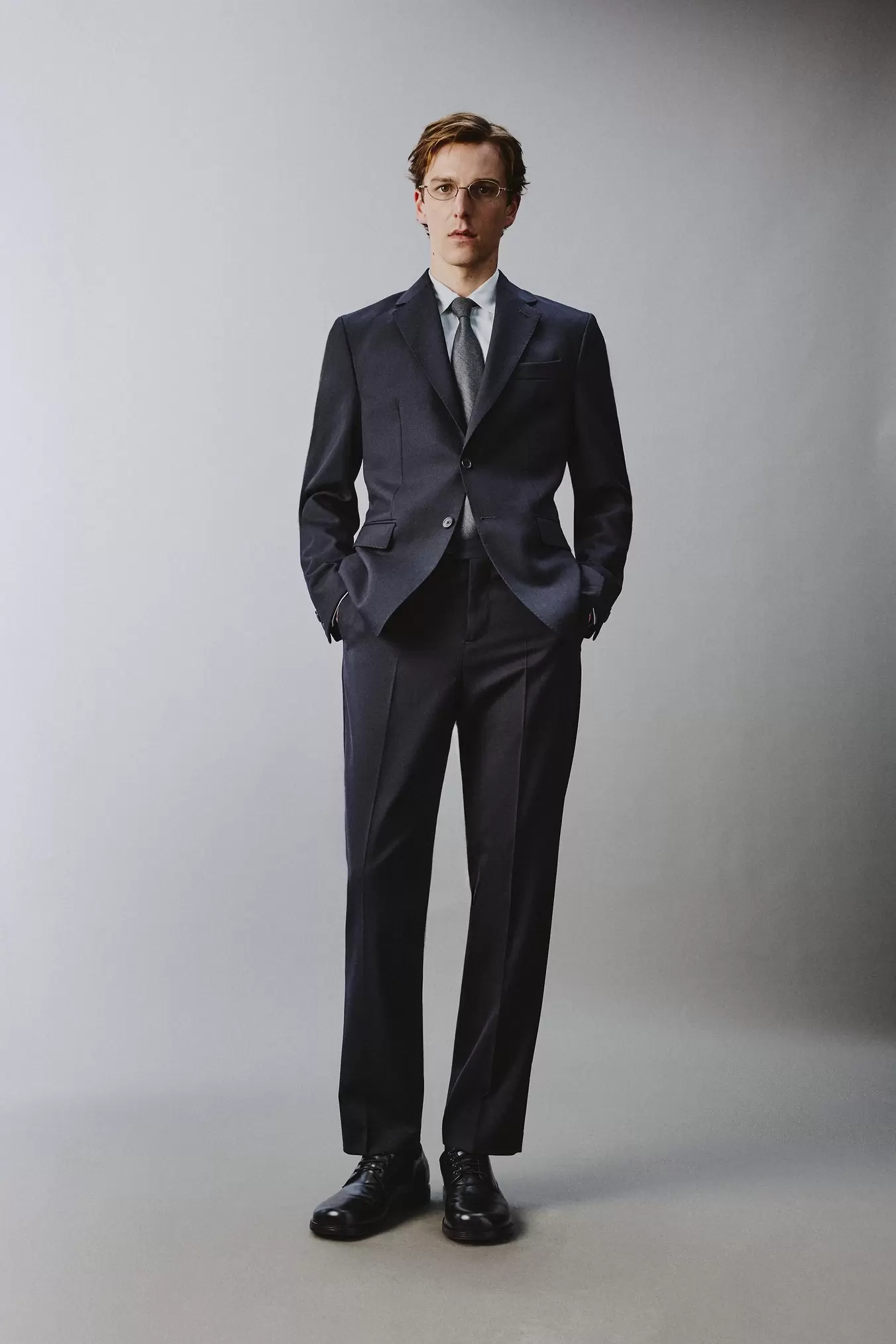 100% WOOL SUIT TROUSERS