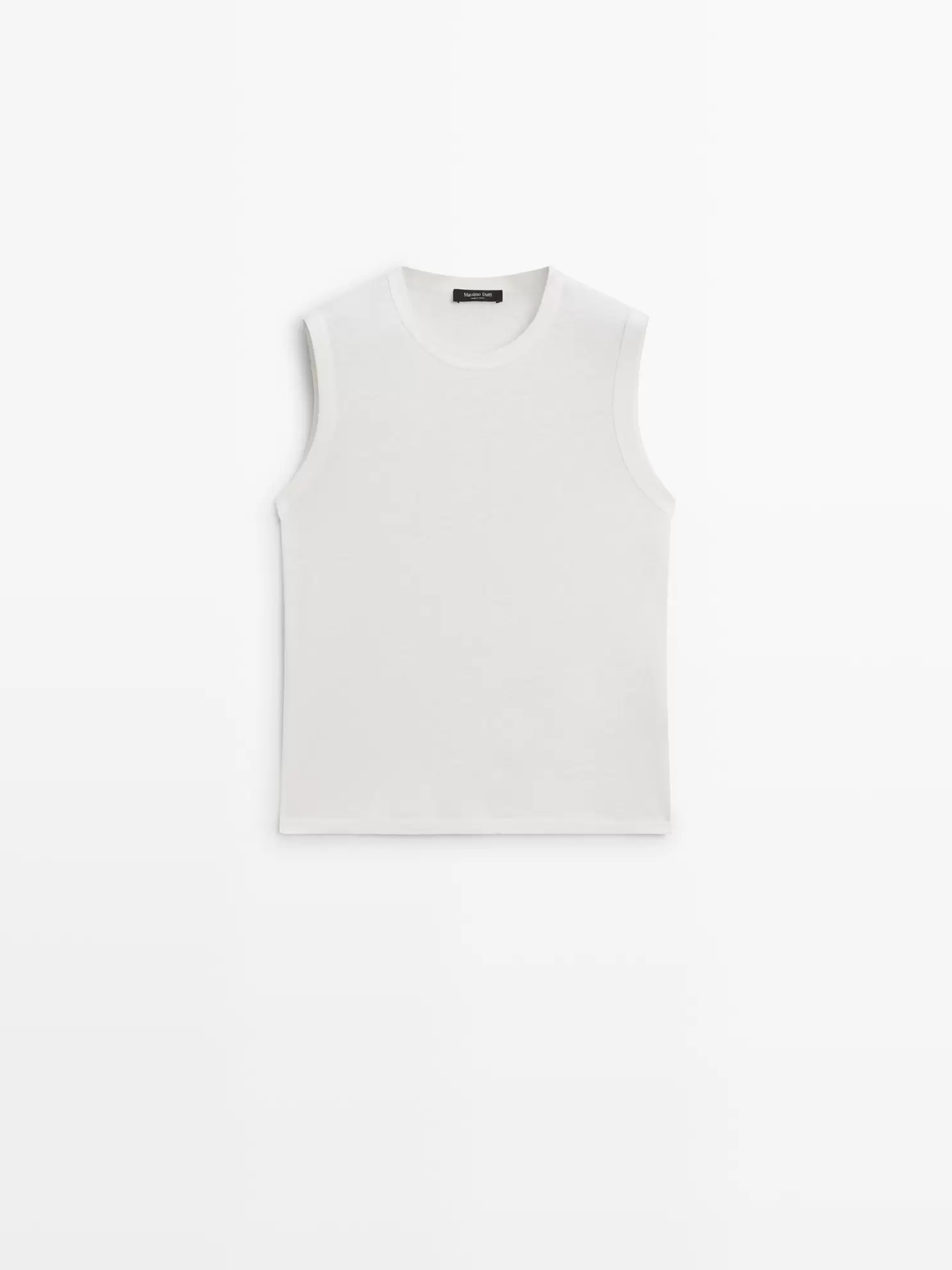 Koszulka bez rękawów z mieszanki lnu