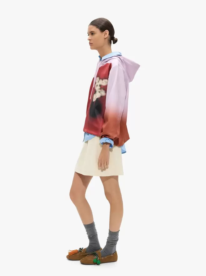 Sweatshirt with floral print