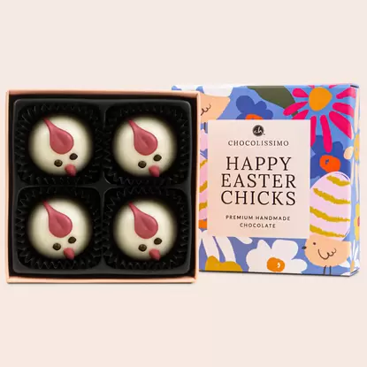 4 czekoladowe kurki Happy Easter