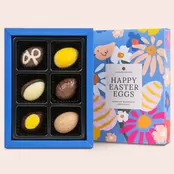 6 czekoladowych pisanek Happy Easter