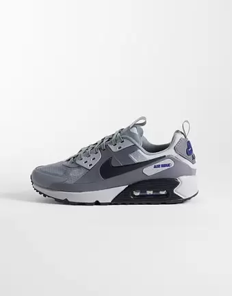 Nike – Air Max 90 Drift – Szaro-niebieskie buty sportowe